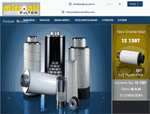 Tablet Screenshot of micronicfiltre.com